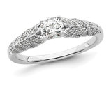 1/2 Carat (ctw SI1-SI2, G-H-I) Lab-Grown Diamond Engagement Ring in 10K White Gold